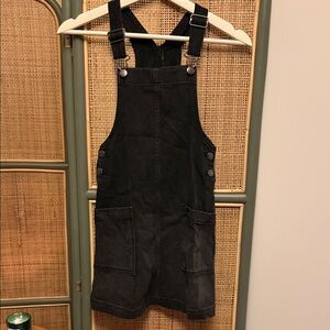 Cat & Jack Black Denim Overall Dress
